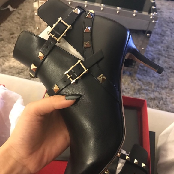 Valentino rockstud Napa leather 65mm ankle boot - Picture 4 of 7